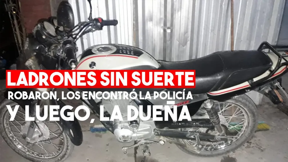 Robaron un moto y se "encontraron" con la dueña en la comisaría