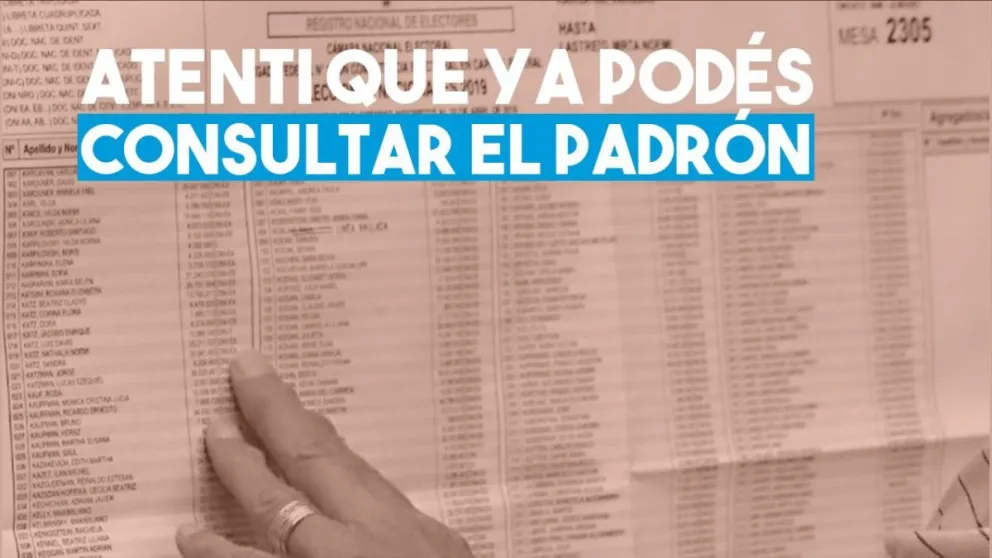Ya se puede consultar el padrón para el 2021