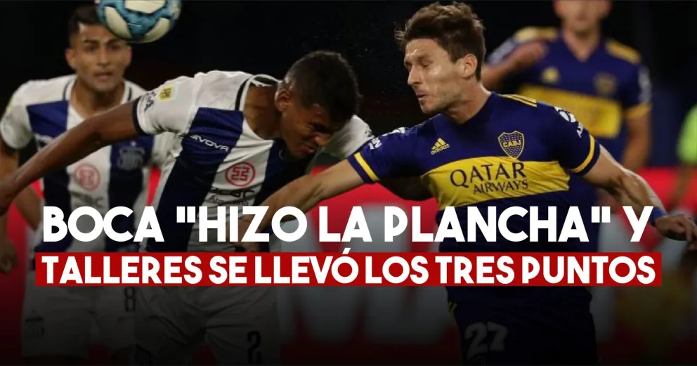 Talleres le quitó el invicto a Boca y es puntero