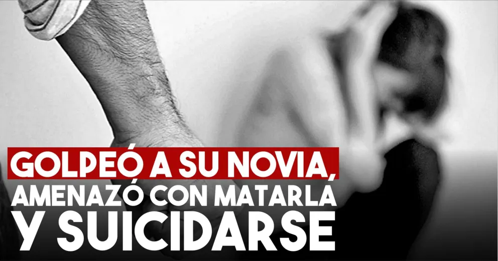 Un violento golpeó y amenazó a su novia con un cuchillo