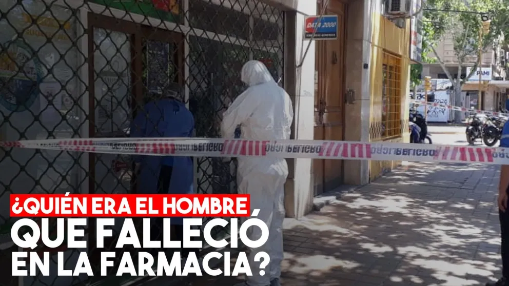 Se identificó al hombre que murió en la farmacia