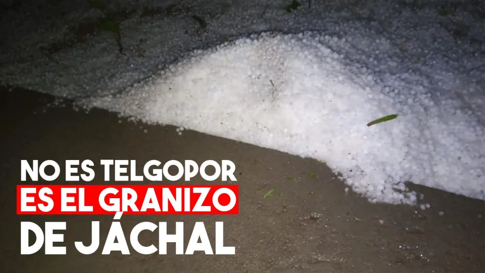 Jáchal también sufrió con el granizo