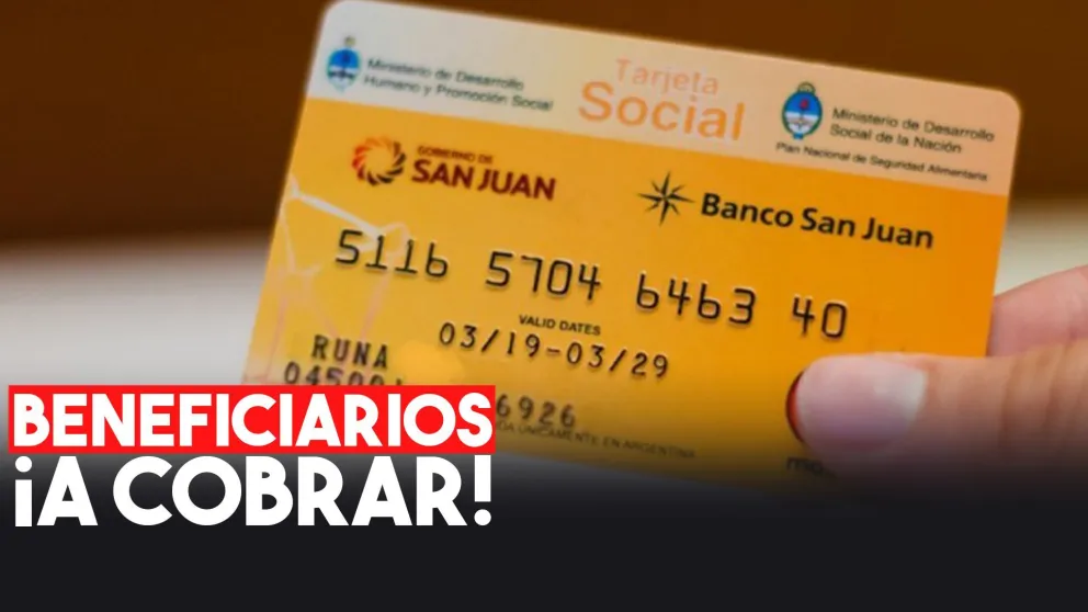 Este viernes 20 estará depositada la Tarjeta Social con el saldo de noviembre