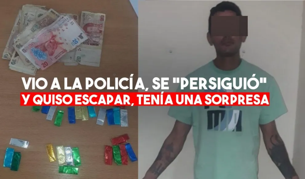 Capital: tenía actitud sospechosa, lo revisaron y tenía cocaína