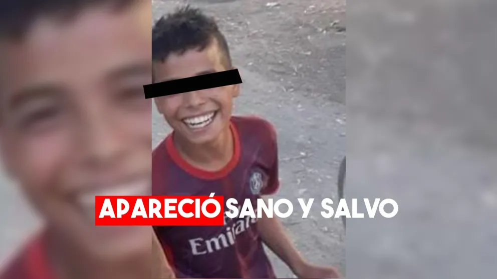 Apareció el menor de 13 años