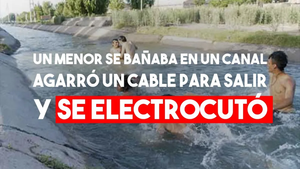 Un niño se agarró de un cable mojado y se electrocutó