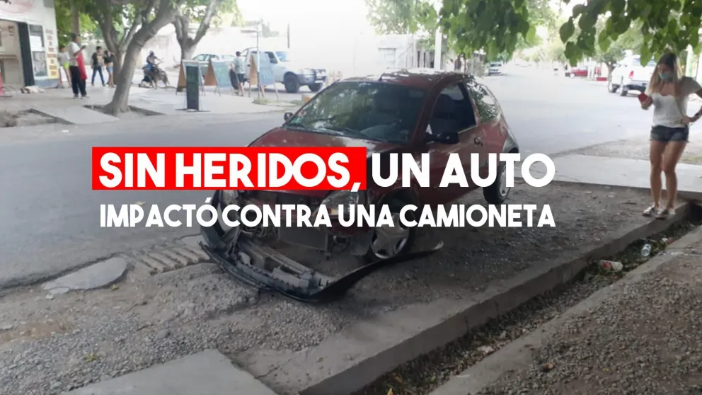 Un auto y una camioneta chocaron: sólo hubo daños materiales