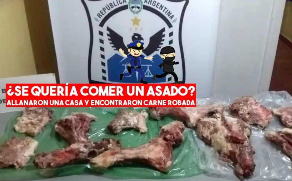 Le allanaron la casa y le encontraron 20 kilos de carne