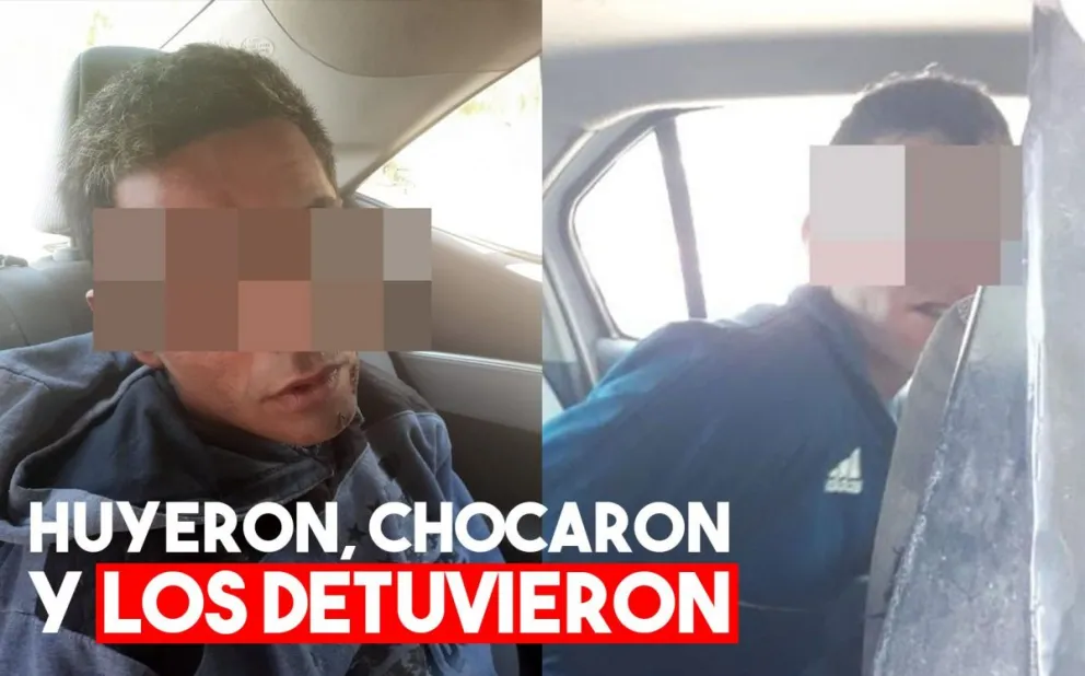 Motochorros chocaron luego de cometer dos robos consecutivos y tratar de fugarse
