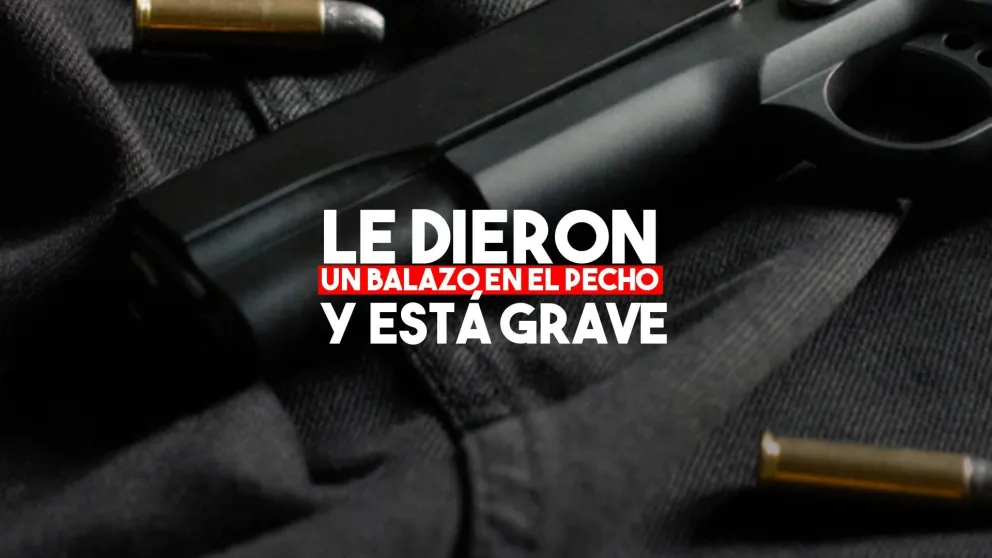 Un joven recibió un balazo en el pecho y está grave