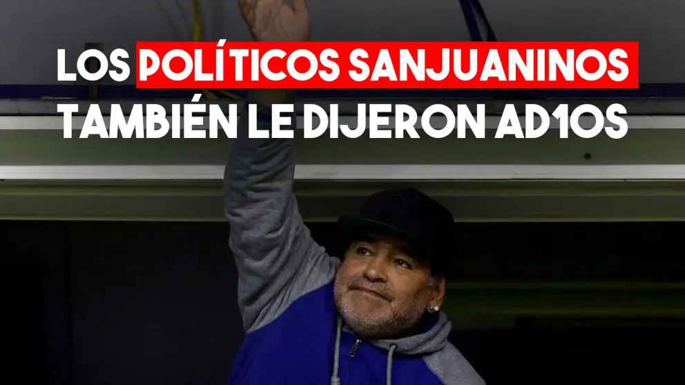 Figuras de la política sanjuanina despidieron a Maradona