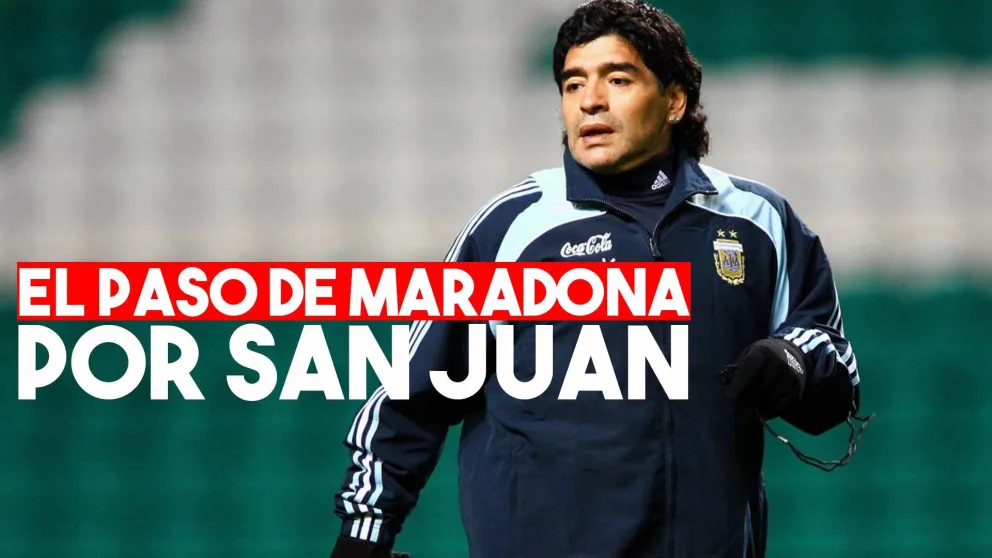 Las cuatro veces que Maradona estuvo en San Juan