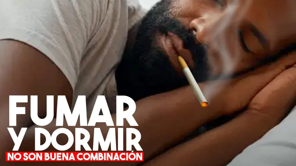 Se quedó dormido mientras fumaba y casi causa una tragedia