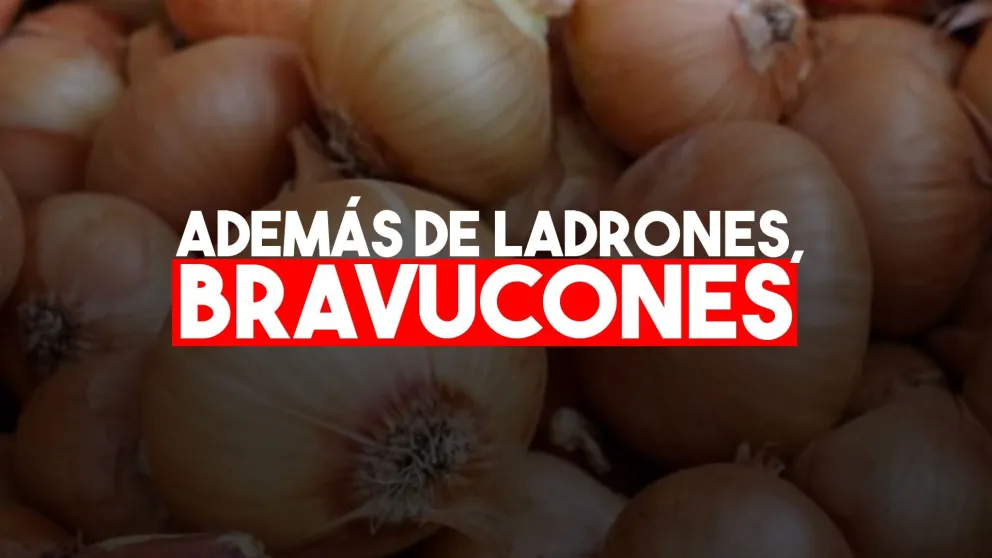 Descubrieron a un menor de edad robando cebollas y los familiares insultaron a los policías