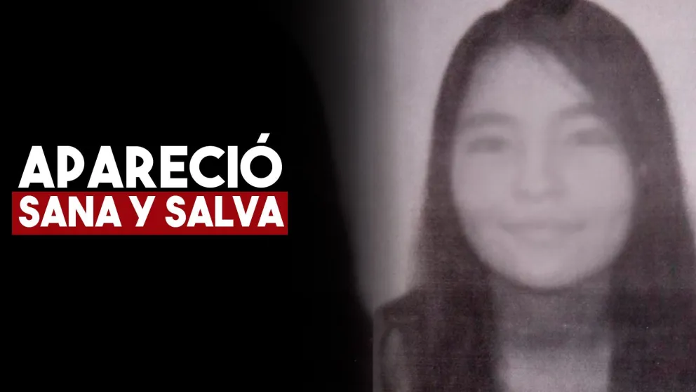Apareció la joven de 16 años