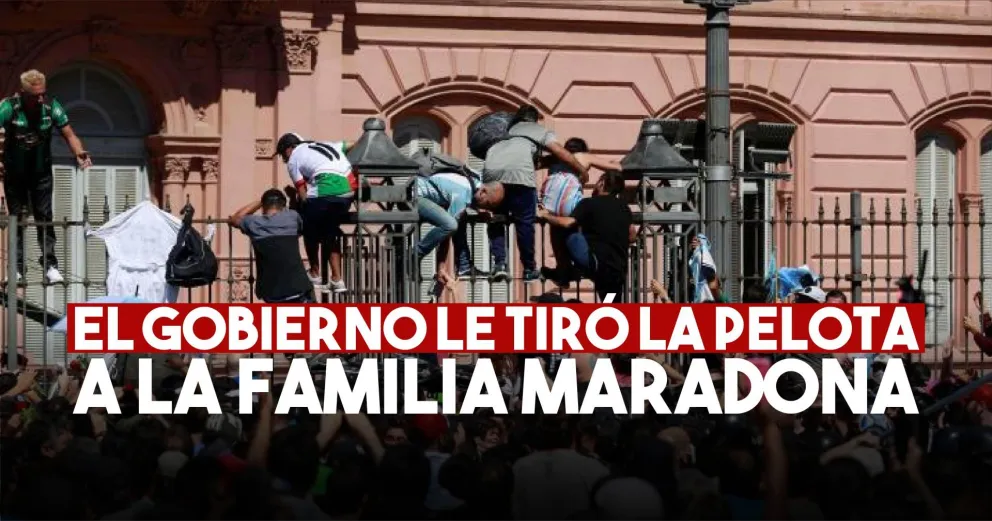 El Gobierno aclaró que fue la familia de Maradona la que quiso terminar con el velorio