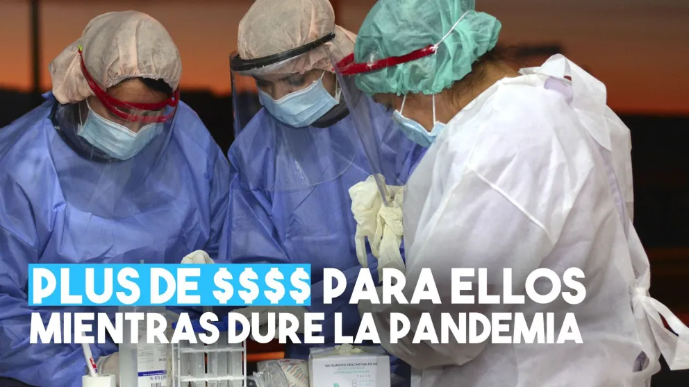 Personal de Salud cobrará un 25% más al estar en la línea de fuego