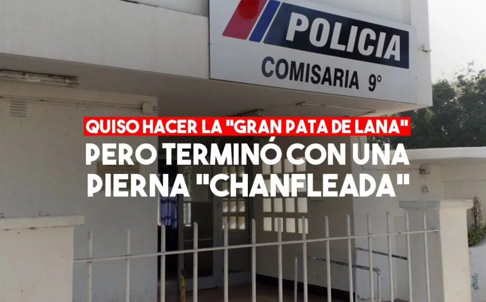 Se escapaba de la Policía por los techos, se cayó y lo tuvieron que internar