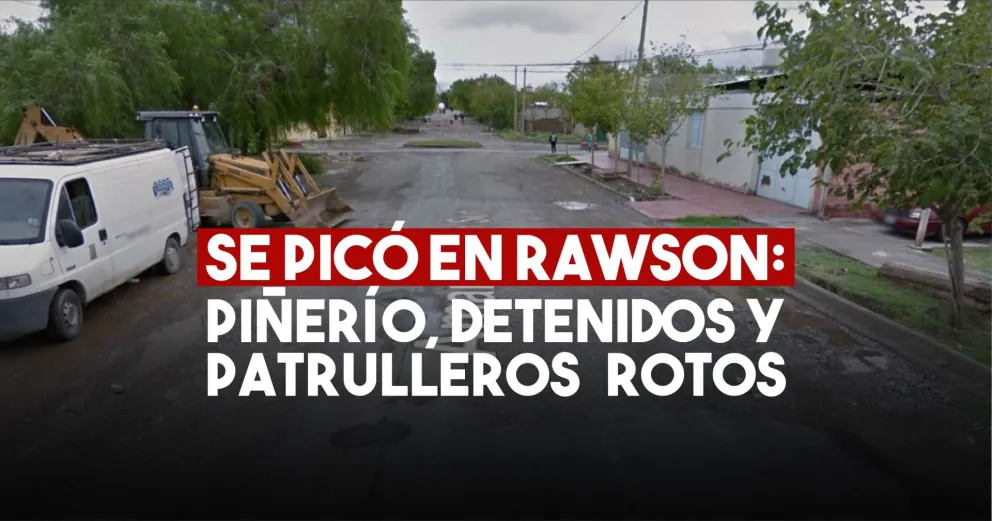 Una gresca en Rawson terminó con varios detenidos y patrulleros dañados