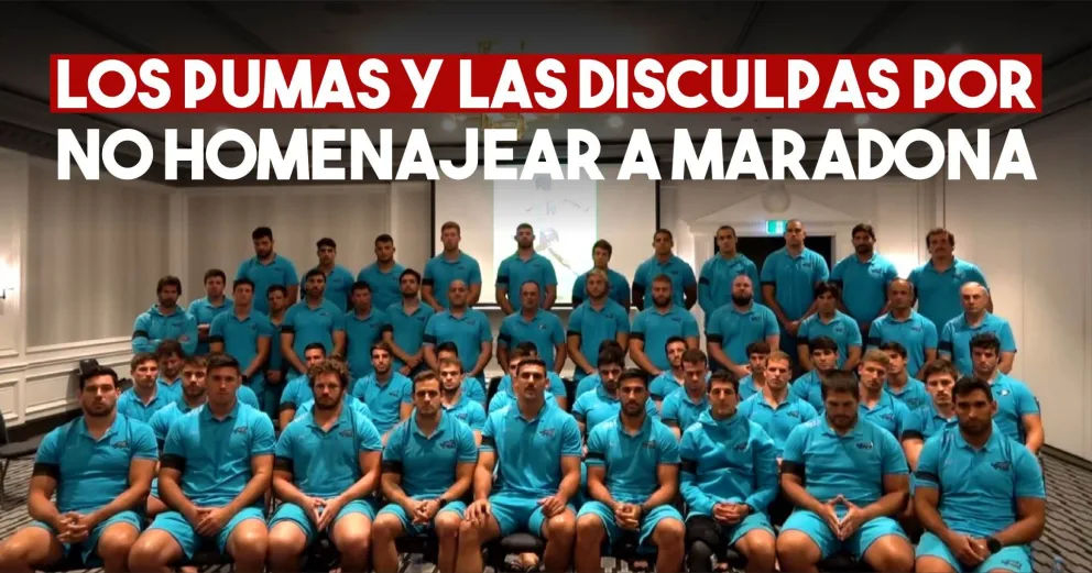 Los Pumas pidieron disculpas por el tibio homenaje a Maradona