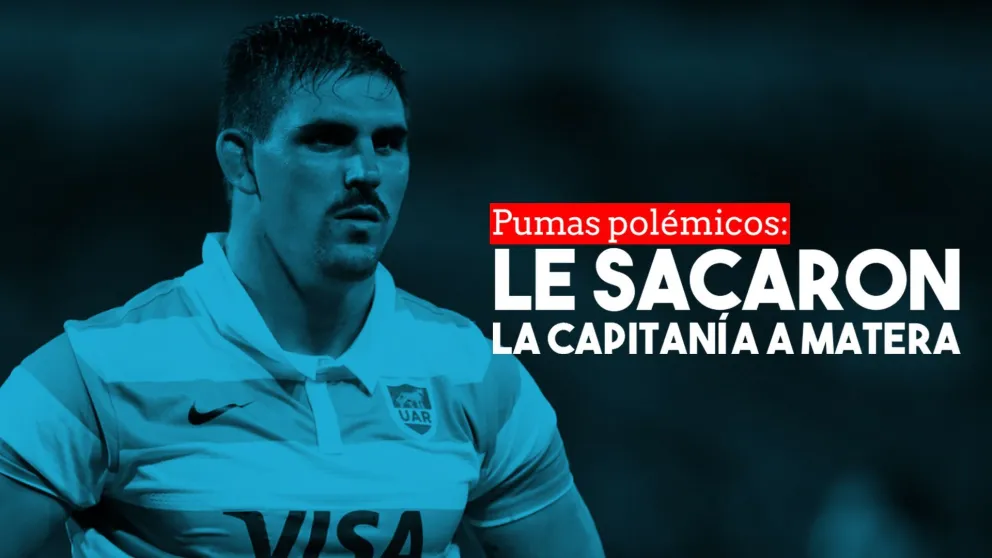 La UAR le quitó a Matera la cinta de capitán y lo suspendió de Los Pumas, al igual que a Petti y Socino