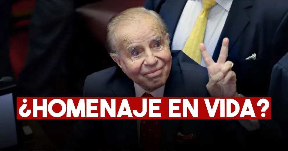 El Gobierno quiere homenajear en vida a Menem y realizarle una estatua
