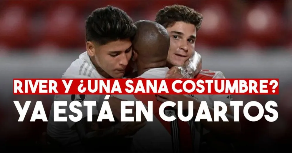 River ganó y se aseguró el pasaje a cuartos de final de la Libertadores