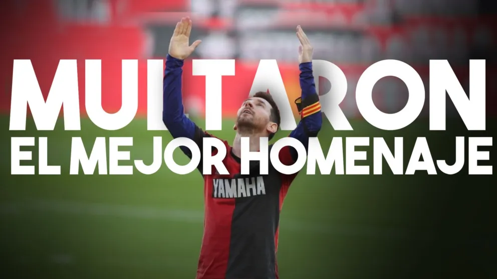 Sancionaron a Lionel Messi por el homenaje a Maradona con la camiseta de Newell's