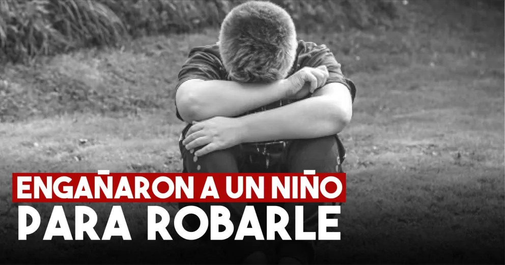 Delincuente le robó a un niño diciendo que iba de parte de su papá