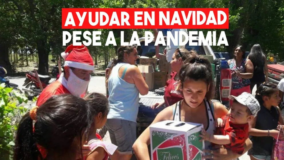 Para que nadie se quede sin la cena navideña, familias sanjuaninas ayudan a los más necesitados