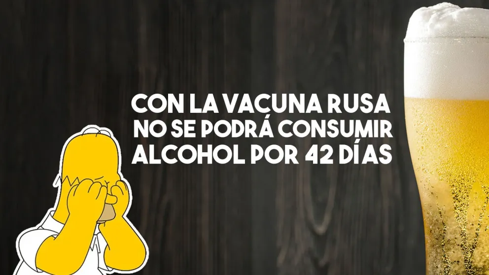 Con la vacuna Sputnik V no se podrá tomar alcohol por más de un mes