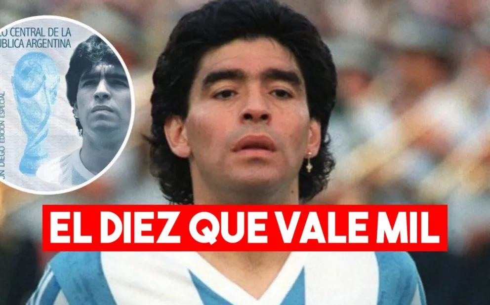 Presentan en el Senado un proyecto de ley para que Maradona aparezca en billetes
