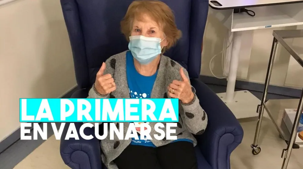 Conocé a la primera persona en recibir la vacuna de Pfizer contra el coronavirus