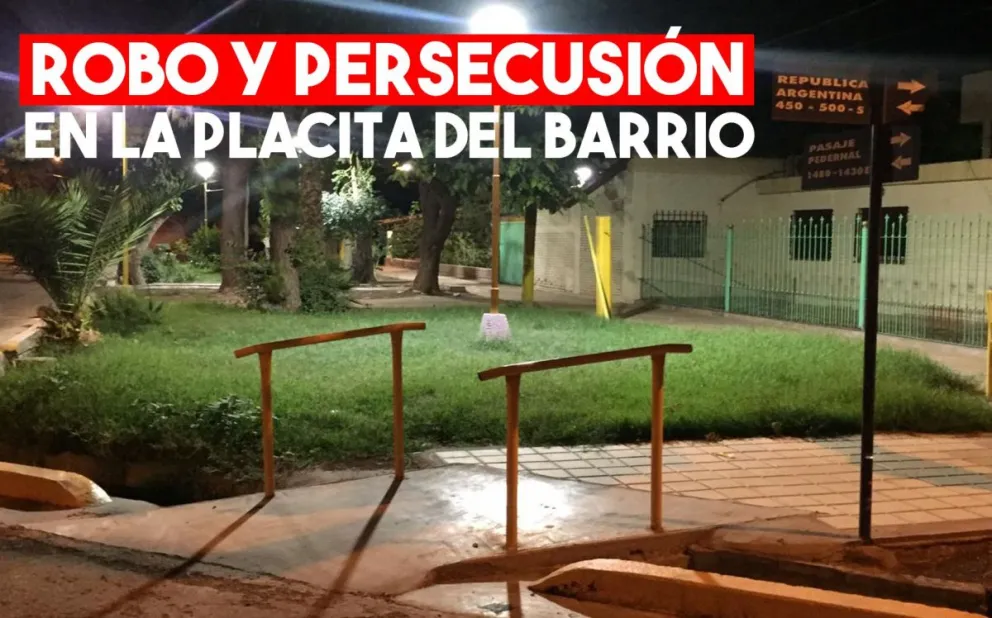 Atacaron a una pareja en una plaza para robarle los celulares