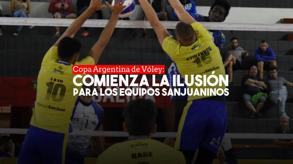 Copa Argentina de Vóley: tres equipos sanjuaninos en busca del título