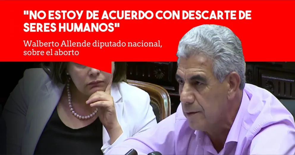 Allende: "No estoy de acuerdo con el descarte de seres humanos"