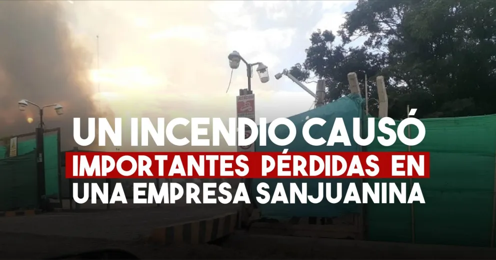 Albardón: preocupante incendio en una reconocida pasera sanjuanina