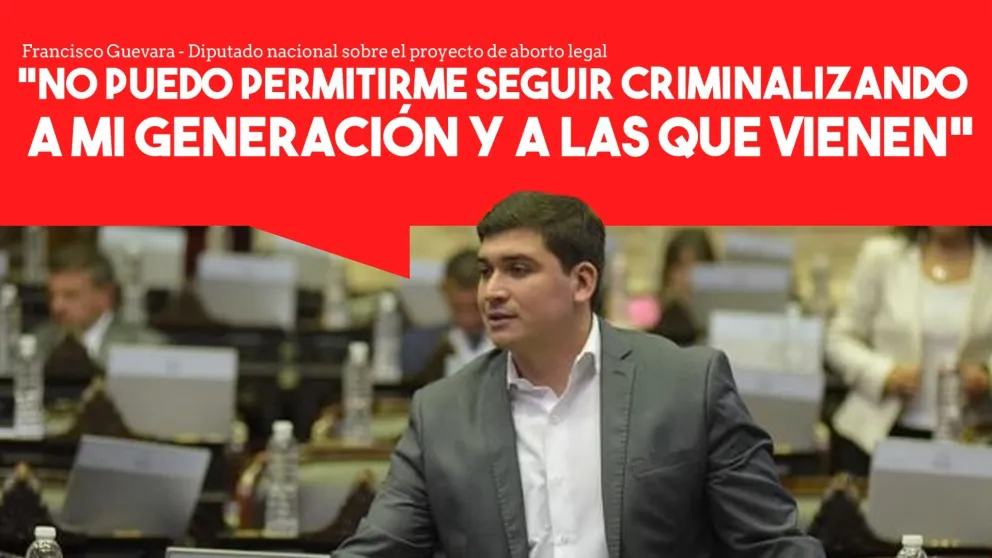 Guevara: "No puedo permitirme seguir criminalizando a mi generación"