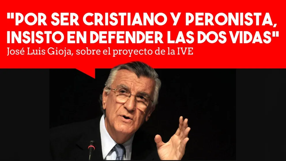 Gioja ratificó sus palabras de hace dos años atrás y no apoyó el proyecto de la IVE