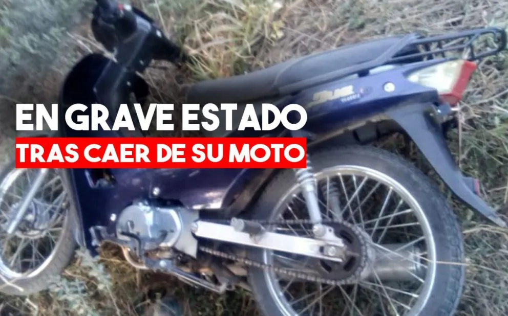 Cayeron con su moto a un zanjón, una de ellas está grave