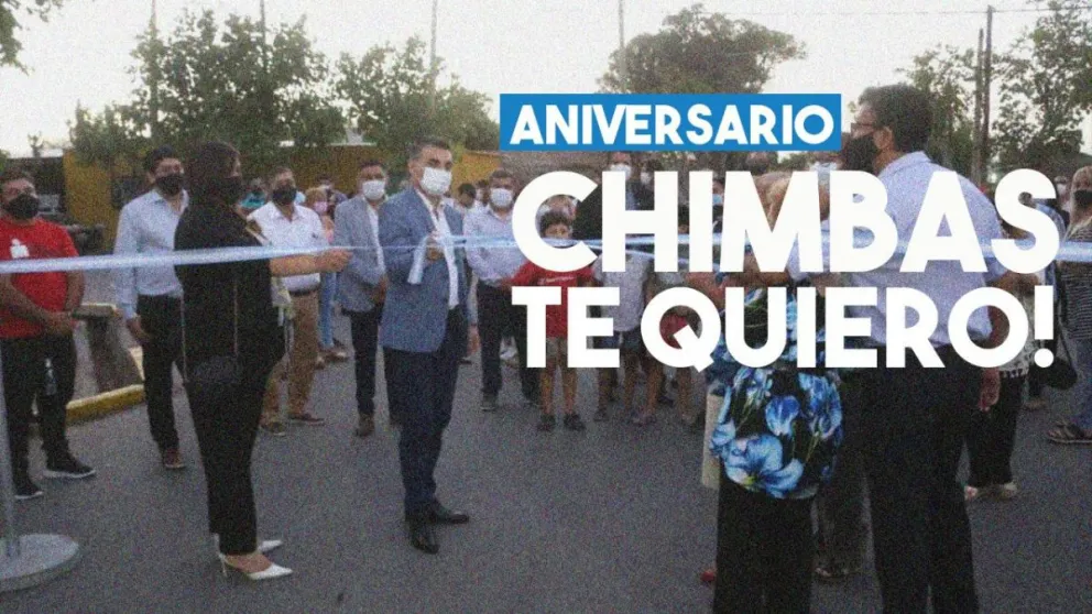 Chimbas celebró un nuevo aniversario con inauguraciones