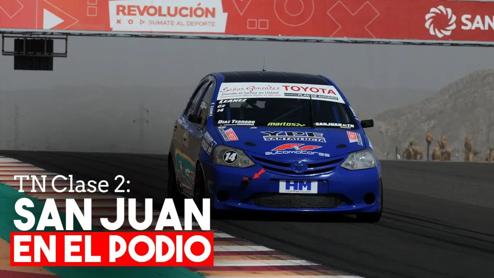 Turismo Nacional: El sanjuanino Facundo Leanez terminó tercero en la Clase 2 y pudo subir al podio