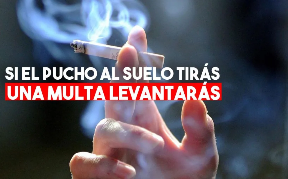 Multarán con hasta $15.000 a quienes tiren colillas de cigarrillos en las calles