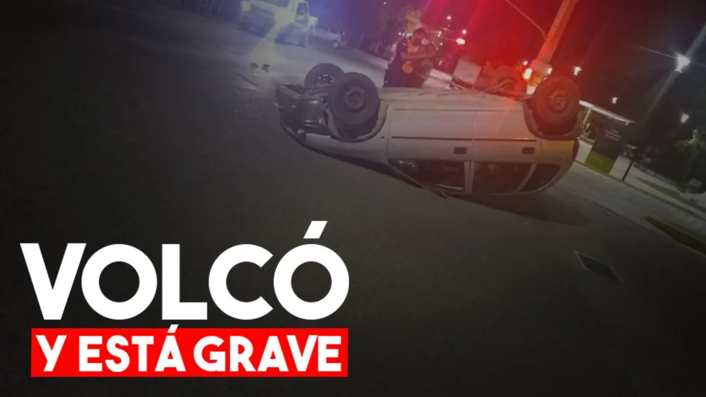 Chocó contra el borde de un canal y está grave