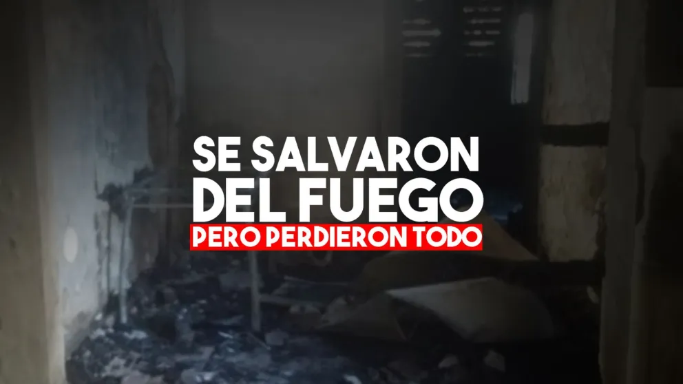 Un incendio ocasionó grandes pérdidas materiales a una pareja rawsina