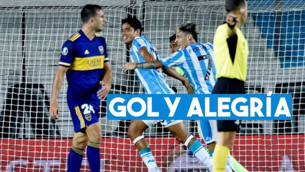 Racing fue más que Boca y tiene ventaja