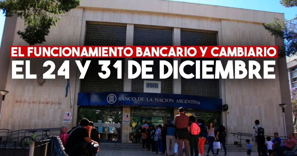 Las entidades financieras y cambiarias quedan facultadas a no abrir el 24 y 31