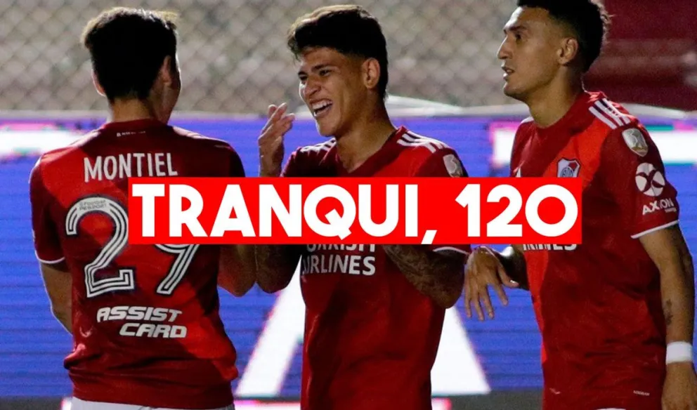 River golea en Uruguay, Borré marcó el cuarto