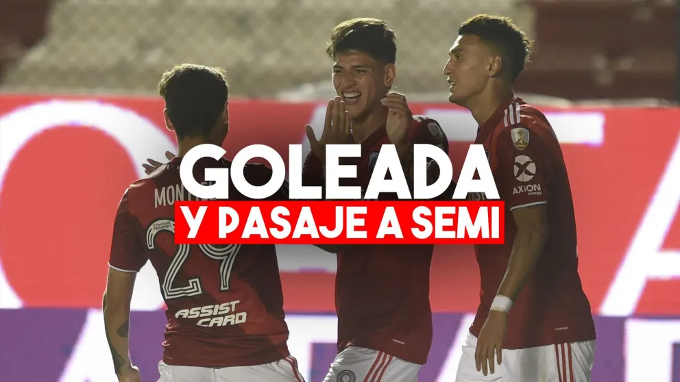 River se lució, aplastó a Nacional y se metió en las semifinales