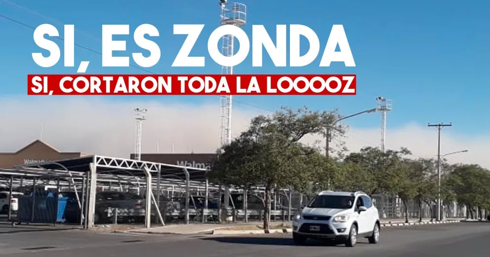 Varios cortes de energía se registran con la llegada del Zonda